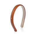 BALMAIN HAIR pruunist nahast peavõru väike / LE Riviera Headband Cognac S