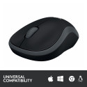 Logitech M185 Wireless Mouse, RF Wireless, 1000 DPI, Black/Grey