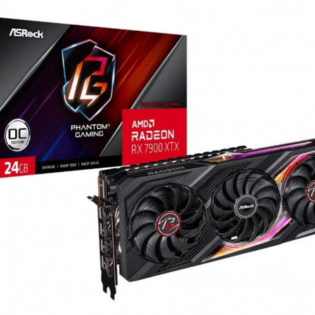 ASRock graphics card Radeon RX 7900 XTX PHANTOM Gaming 24GB OC GDDR6 384bit