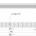 Rack power strip PDU 10xC13 1U 16A C19 2m