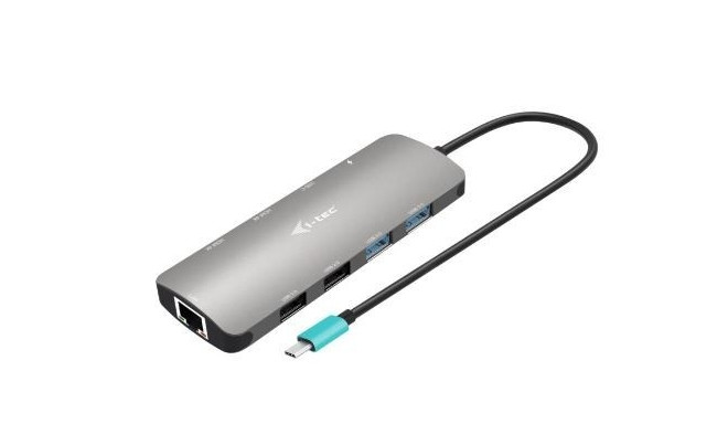 USB-C Metal Nano docking station 2x HDMI Display + Power Delivery 100W