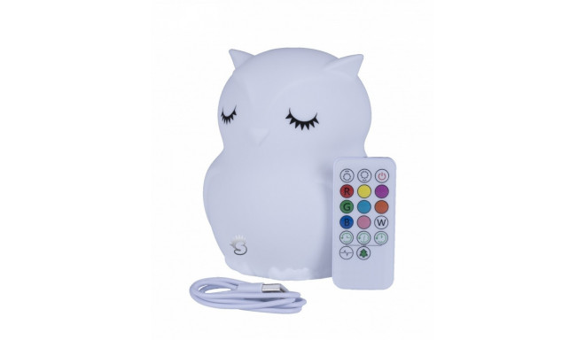 Silicone night lamp MM013 Owl with remote control