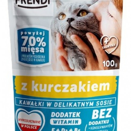 FRENDI Pieces in sauce with chicken - wet cat food - 100 g