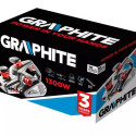 Electric Planer Graphite 1300W, planing depth 3.5mm, planing width 110mm