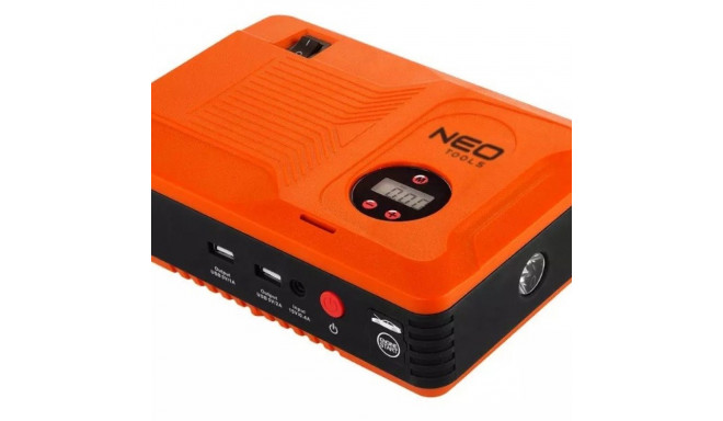 Neo Tools "Jumpstarter" käivitusseade, 14Ah akupank, 3.5 bar kompressor, taskulamp