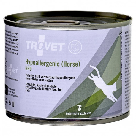TROVET hüpoallergeenne HRD hobusel märg kassitoit 200g