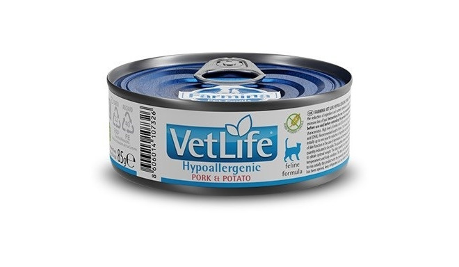 FARMINA Vet Life Hypoallergenic Pork & Potato - wet cat food - 85 g