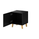 PAFOS bedside table 2 pcs. 45x40x51 cm matte black