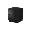 Cama bedside table REJA black gloss/black gloss