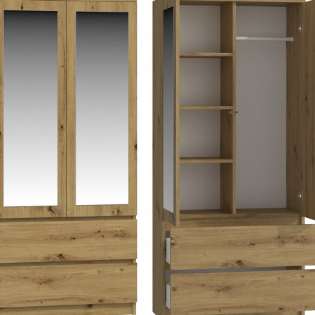 SS-90 Mirror cabinet - Oak Artisan