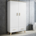 Cama wardrobe LOTTA 2D2D white + sonoma oak