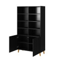 PAFOS bookcase 100x40x176.5 cm matte black