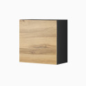 Cama square cabinet VIGO 50/50/30 black/wotan oak