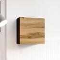 Cama square cabinet VIGO 50/50/30 black/wotan oak