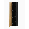 Cama full cabinet VIGO '180' 180/40/30 black/wotan oak