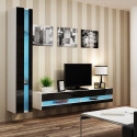Cama Shelf unit VIGO NEW 180/40/30 white/black gloss