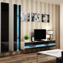 Cama Shelf unit VIGO NEW 180/40/30 white/black gloss
