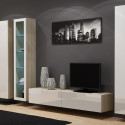 Cama Full cabinet VIGO '180' 180/40/30 sonoma/white gloss