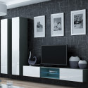 Cama Full cabinet VIGO '180' 180/40/30 grey/white gloss