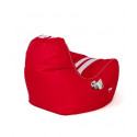 Ferrari red-white XXL 140 x 100 cm Sako bag pouffe