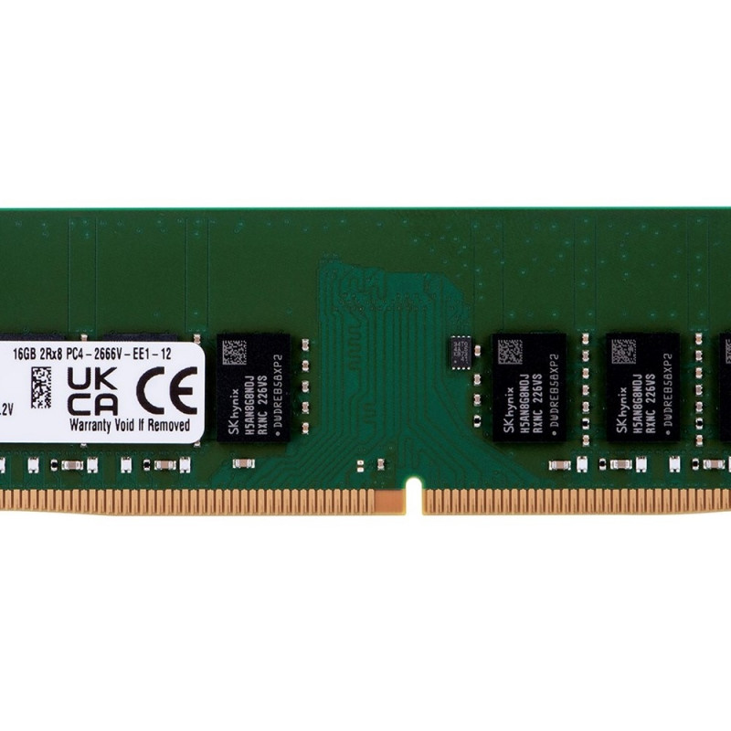 Kingston UDIMM ECC 16GB DDR4 2Rx8 Hynix D 2666MHz PC4-21300
