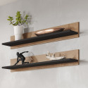 Cama set of two shelves 125cm SOHO lefkas oak/black