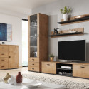 Cama set of two shelves 125cm SOHO lefkas oak/black