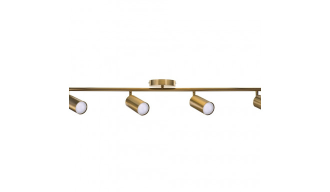 Activejet quadruple gold ceiling wall lamp SPECTRA strip spotlight GU10 for living room