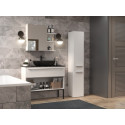 Bathroom cabinet NEL IV 31x30x174 cm, matt white