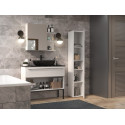 Bathroom cabinet NEL II 31x30x174 cm, white, glossy