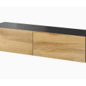 Cama living room cabinet set VIGO 9 black/wotan oak