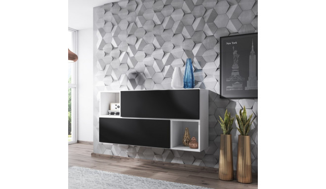 Cama living room furniture set ROCO 14 (2xRO1 + 2xRO6) white/white/black