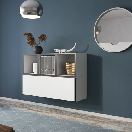 Cama elutoa mööblikomplekt ROCO 12 (RO1 + 3xRO6) valge/must/valge