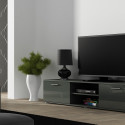 SOHO 5 set (RTV180 cabinet + Wall unit + shelves) Grey / Gloss grey SOHO 5 set (RTV180 cabinet + Wall unit + shelves) Grey / Gloss grey
