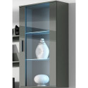 SOHO 5 set (RTV180 cabinet + Wall unit + shelves) Grey / Gloss grey