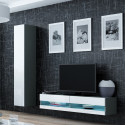 Cama Living room cabinet set VIGO NEW 13 grey/white gloss