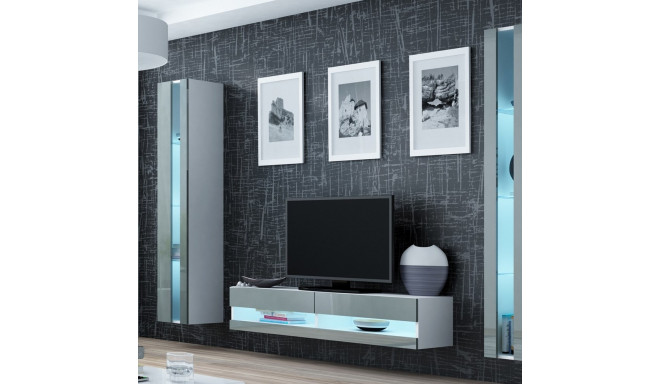 Cama Living room cabinet set VIGO NEW 12 white/grey gloss