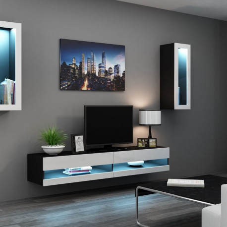 Cama elutoa kapikomplekt VIGO NEW 11 must/valge läikiv