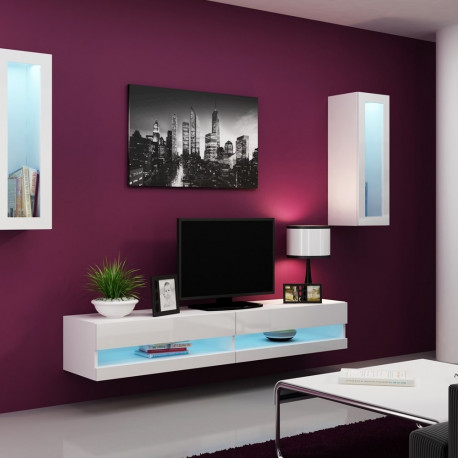 Cama Living room cabinet set VIGO NEW 11 white/white gloss