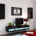 Cama Living room cabinet set VIGO NEW 10 black/black gloss