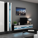 Cama Living room cabinet set VIGO NEW 5 black/white gloss