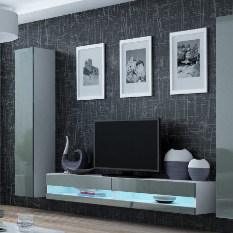 Cama elutoa kapikomplekt VIGO NEW 4 valge/hall läikiv