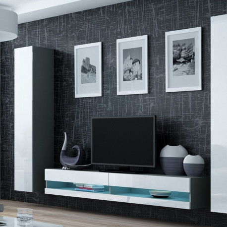 Cama elutoa kapikomplekt VIGO NEW 4 hall/valge läikiv