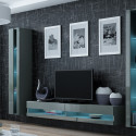 Cama Living room cabinet set VIGO NEW 3 grey/grey gloss