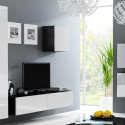 Cama Living room cabinet set VIGO 24 black/white gloss