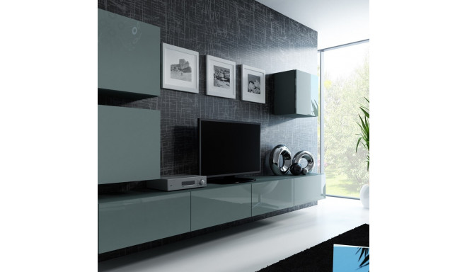 Cama Living room cabinet set VIGO 22 grey/grey gloss