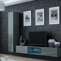Cama Living room cabinet set VIGO 21 grey/grey gloss