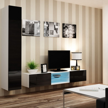 Cama elutoa kapikomplekt VIGO 21 valge/must läikiv