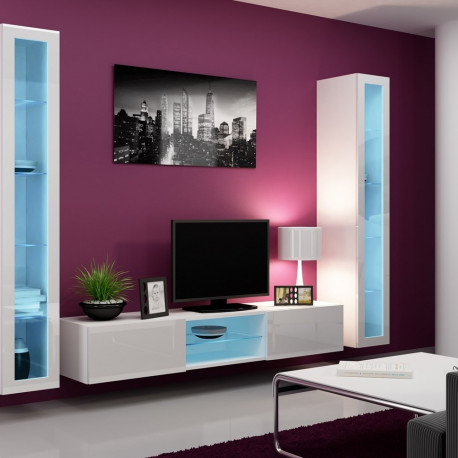 Cama Living room cabinet set VIGO 20 white/white gloss