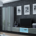 Cama Living room cabinet set VIGO 19 white/grey gloss